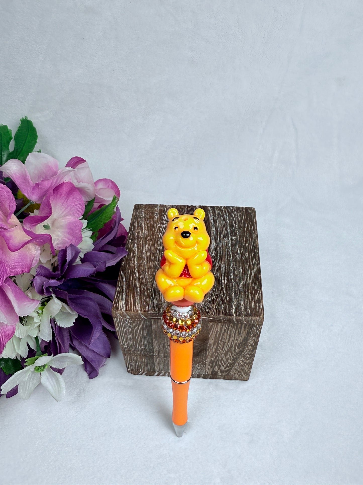 Happy Bear with Orange Pen Barrel