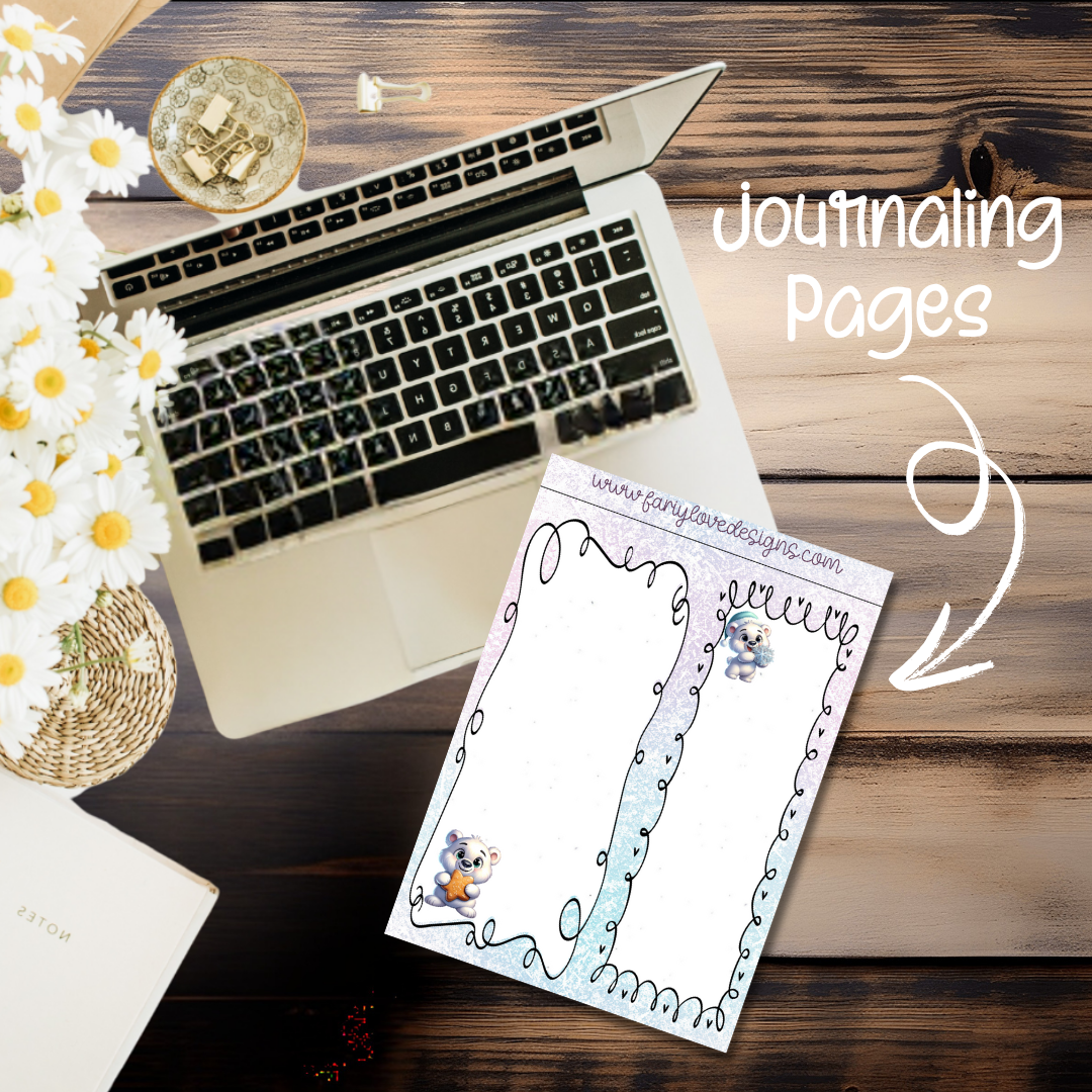Polar Bear Journaling Pages