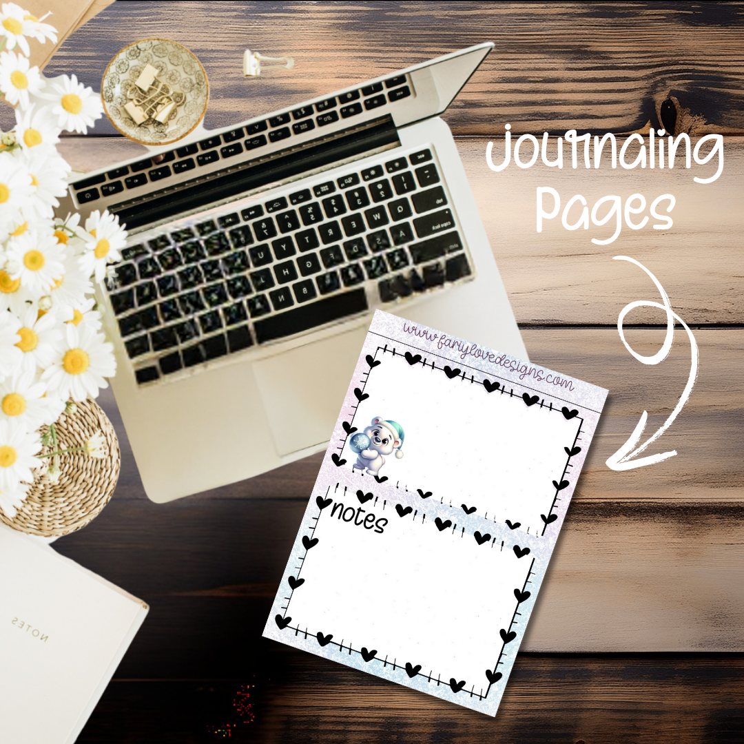 Polar Bear Journaling Pages