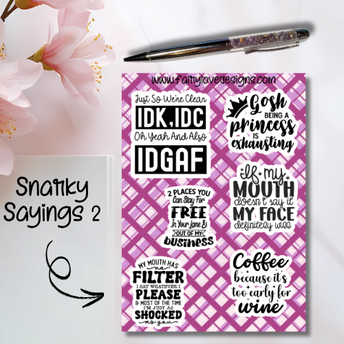Snarky Sayings 2