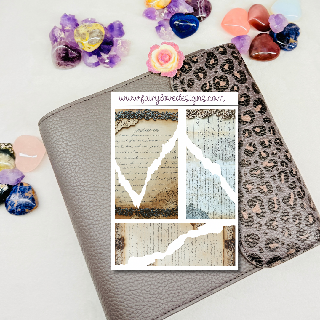 Vintage Letters Washi Kit