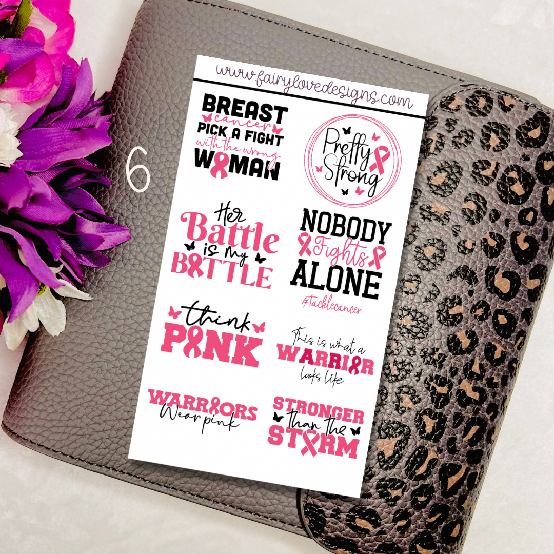 Breast Cancer Awareness Half Sheet