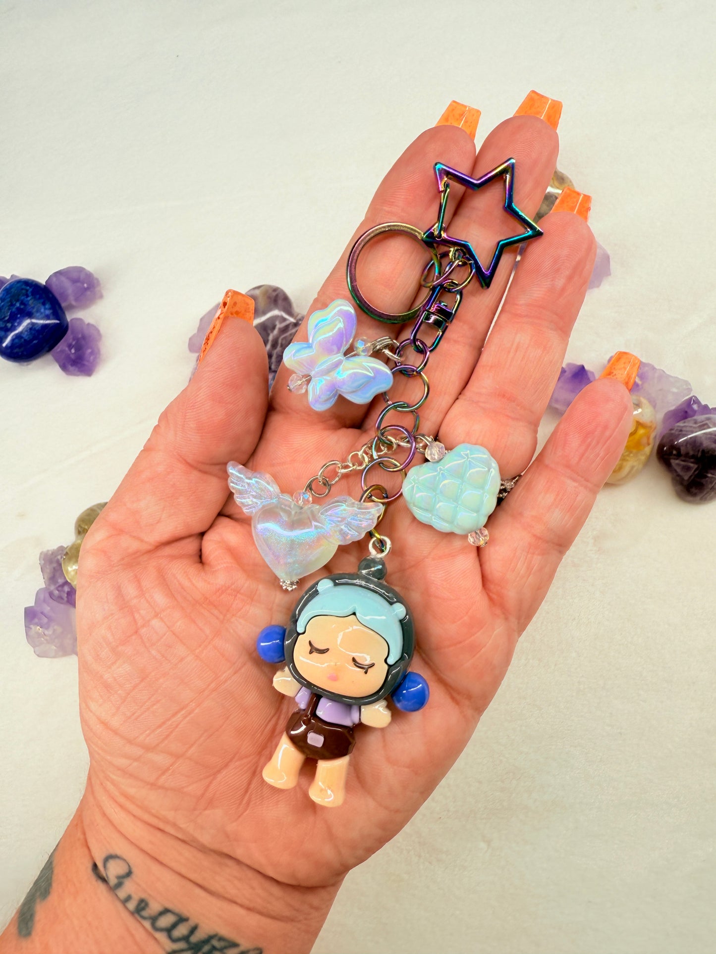 Top Knot Girl Dangle