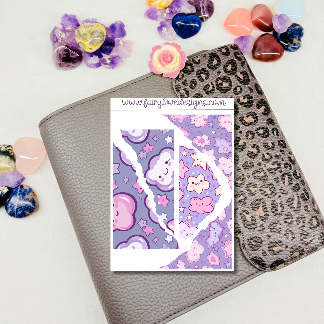 Kawaii Stars and Clouds Washi Kit