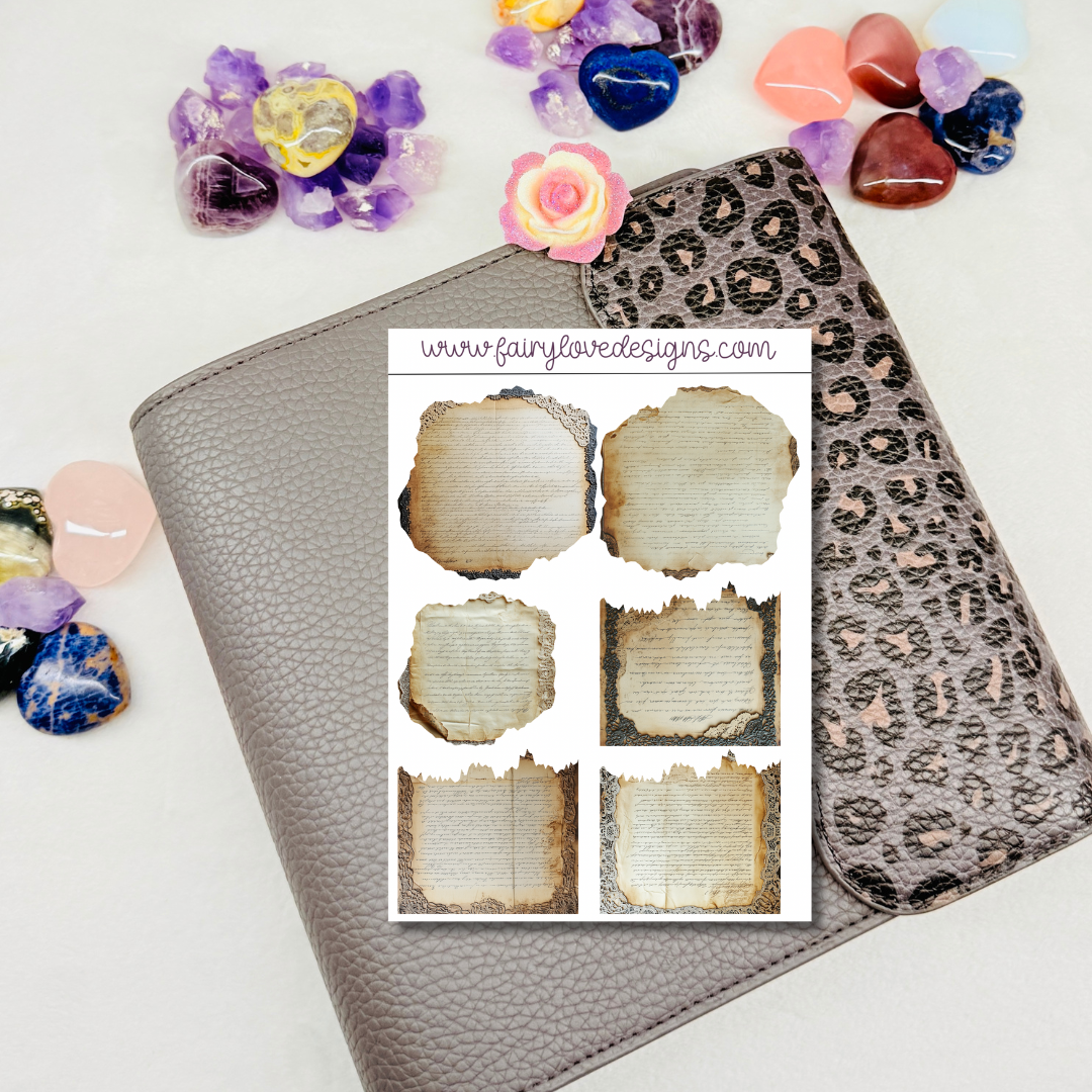 Vintage Letters Washi Kit