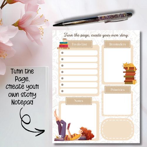 Turn the Page, Create your Own Story Notepad