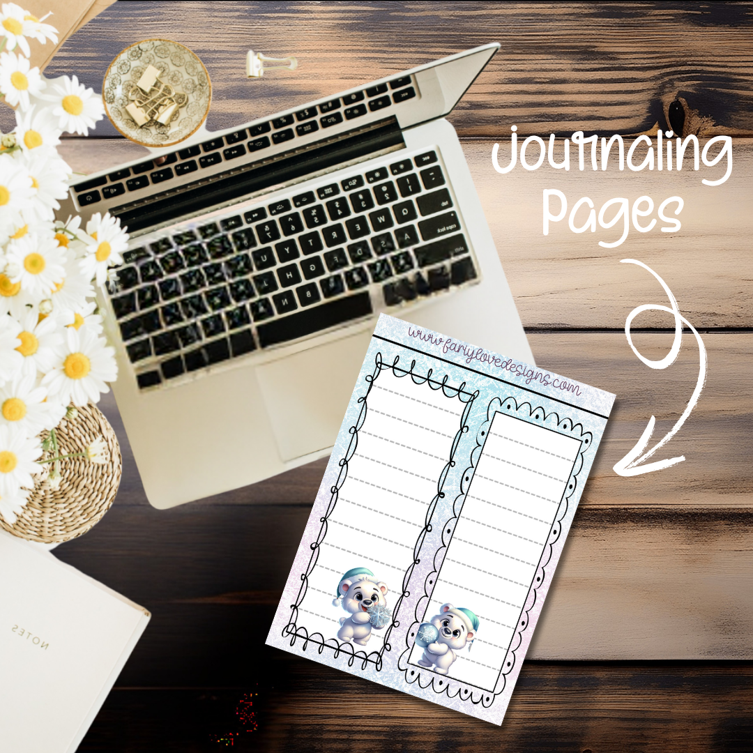 Polar Bear Journaling Pages