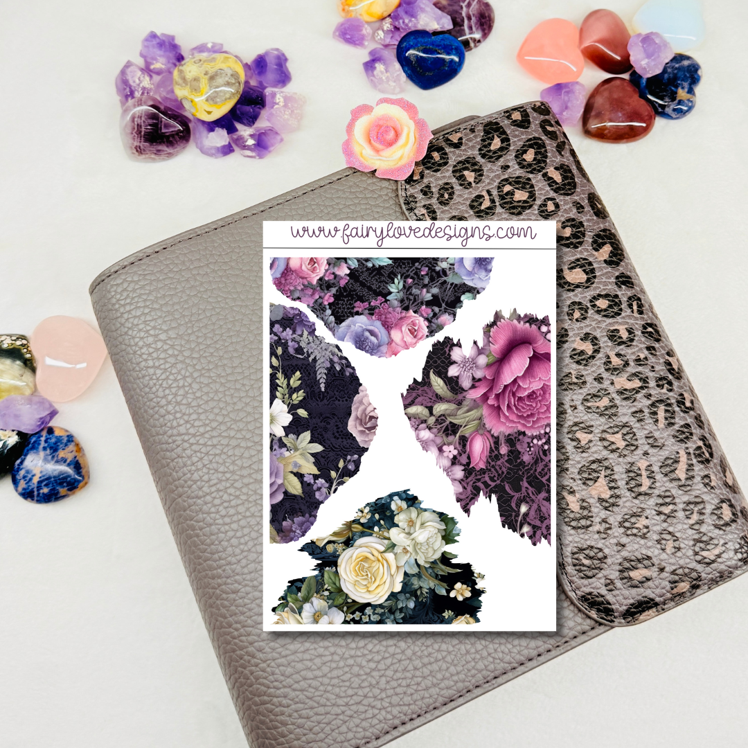 Goth Flower Washi Kit