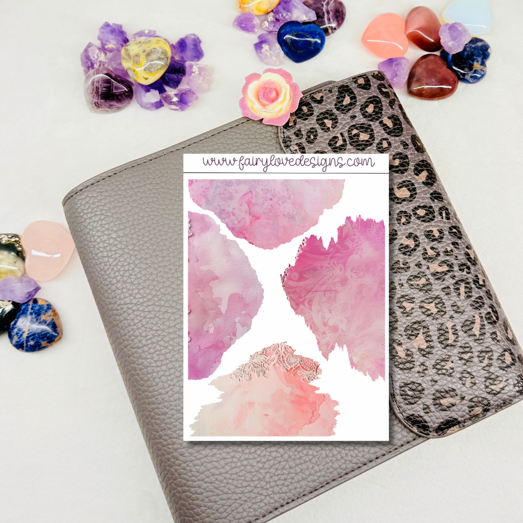 Pink Lace Washi Kit