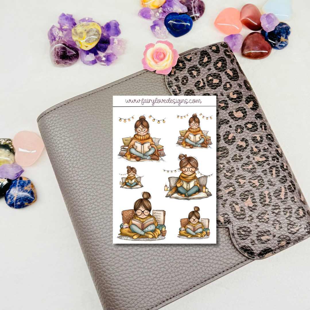 Fall Book Lover - Pocket Buddy Size