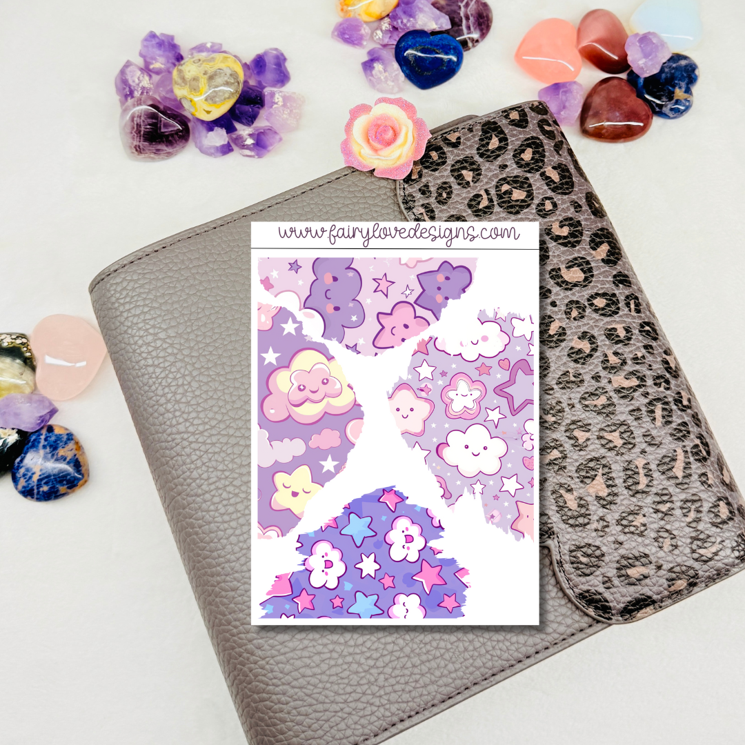 Kawaii Stars and Clouds Washi Kit