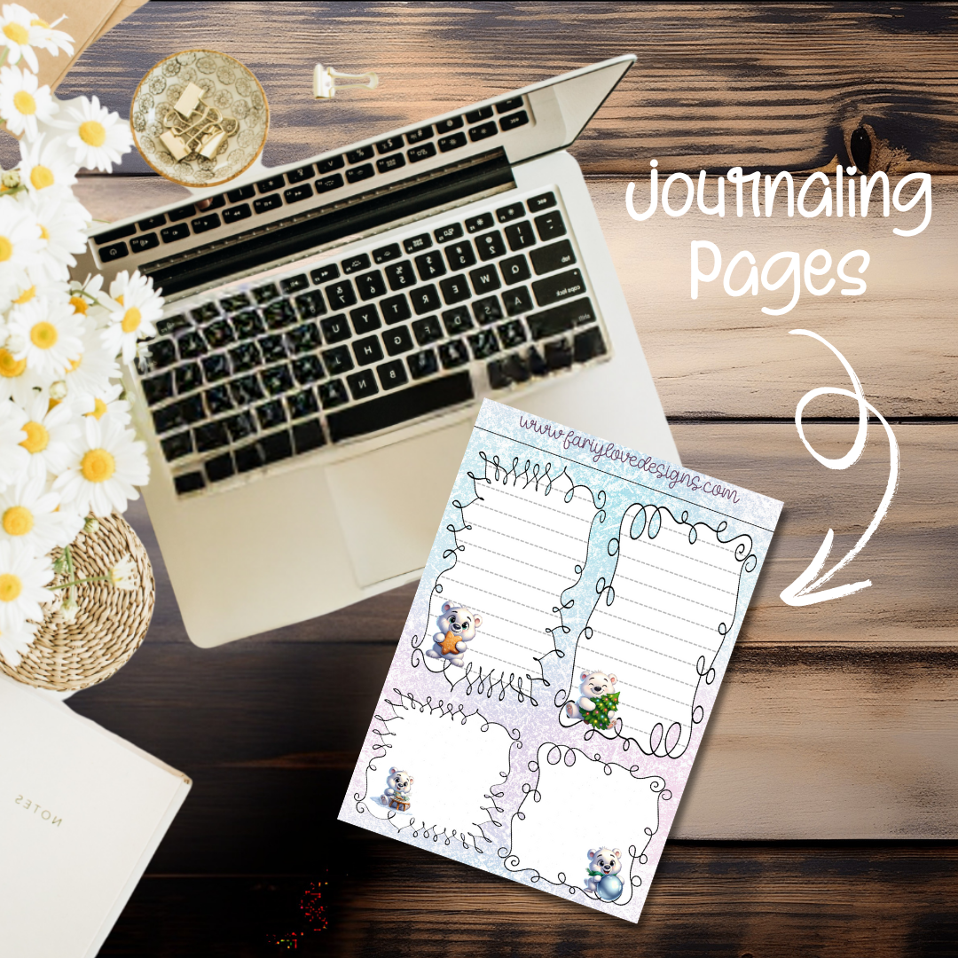 Polar Bear Journaling Pages