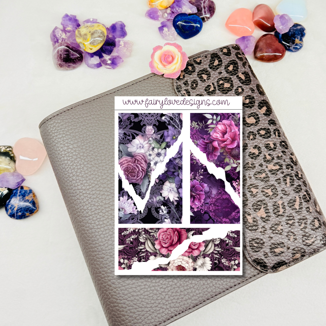 Goth Flower Washi Kit