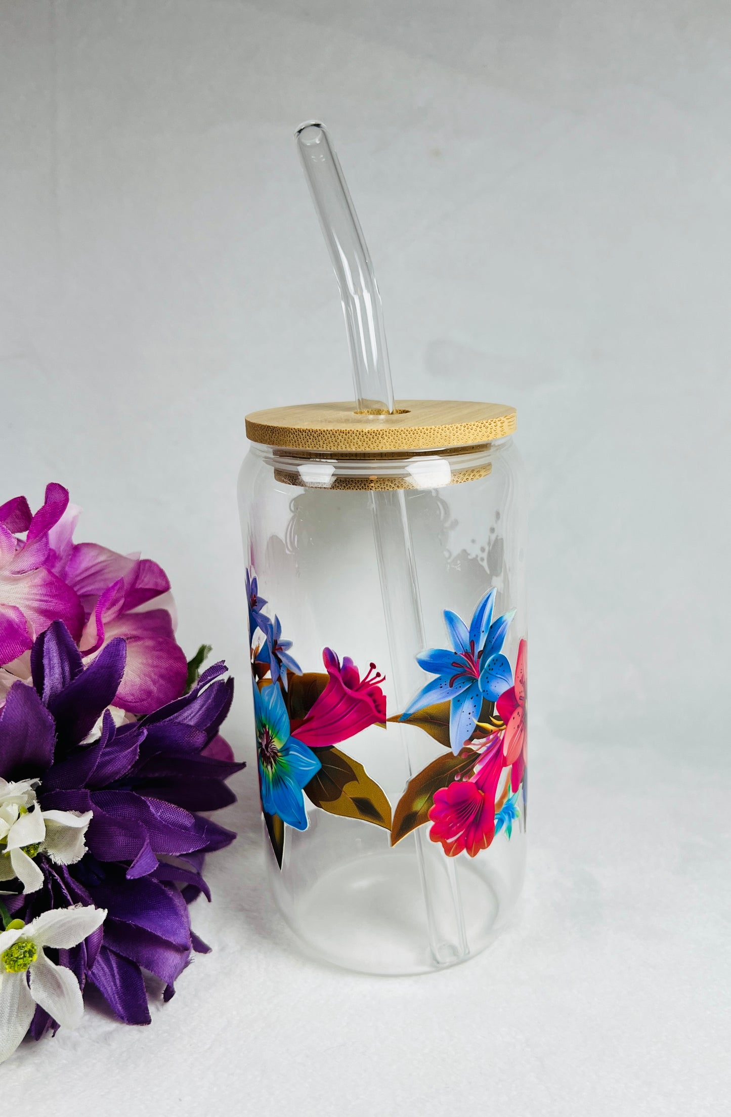 Charming Girl DTF Vinyls Glass Cup
