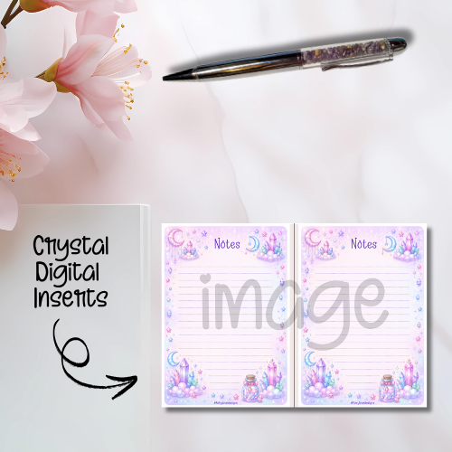 B6 Disc Crysal Inserts - printable