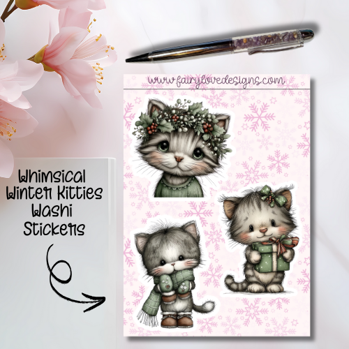 Whimsical Winter Kitties