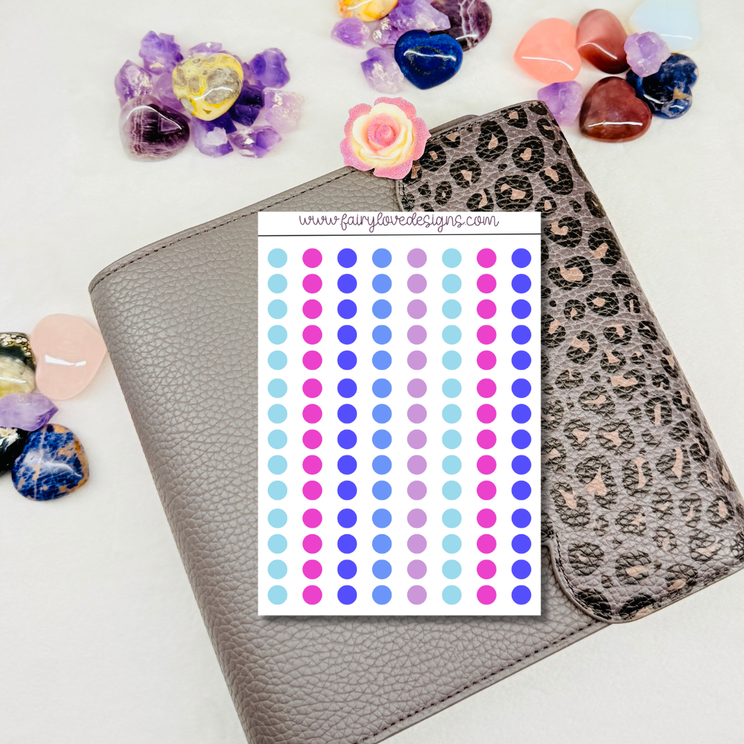 Pink and Blue Monthly - pocket buddy size