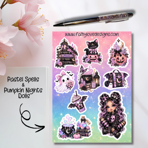Pastel Spells and Pumpkin Nights Dolls