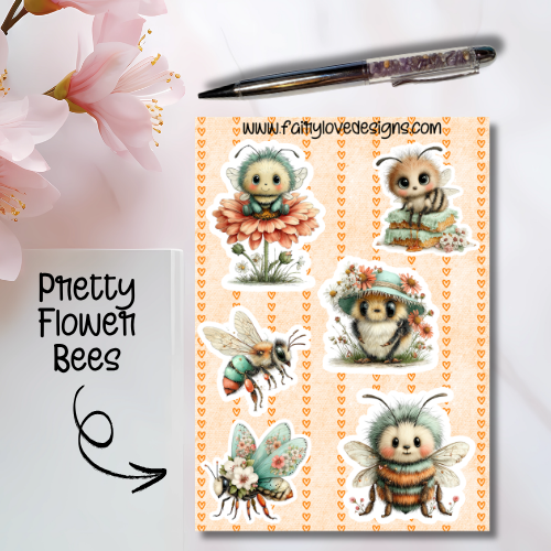 Pretty Flower Bees
