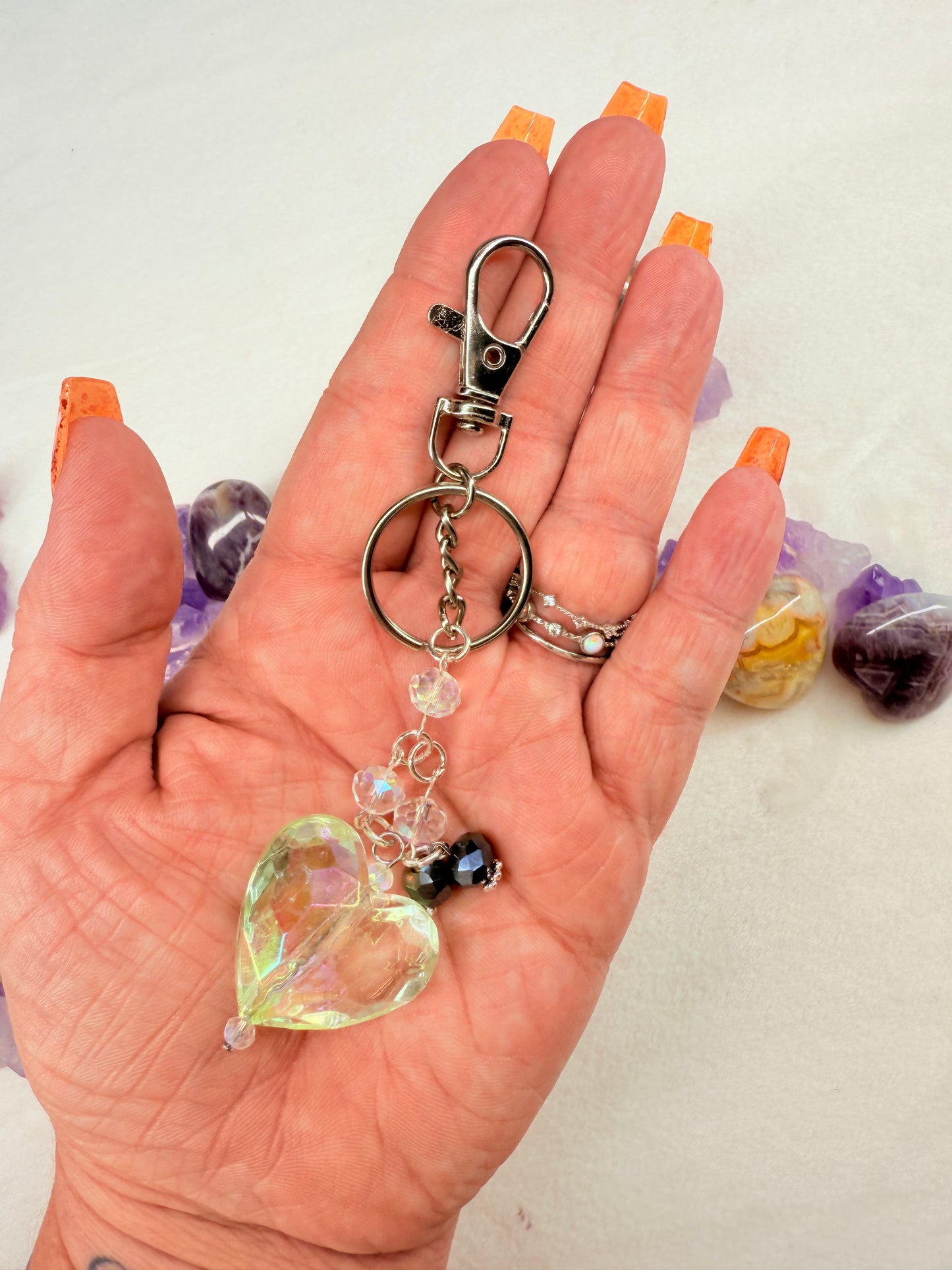 Diamond Heart Dangle