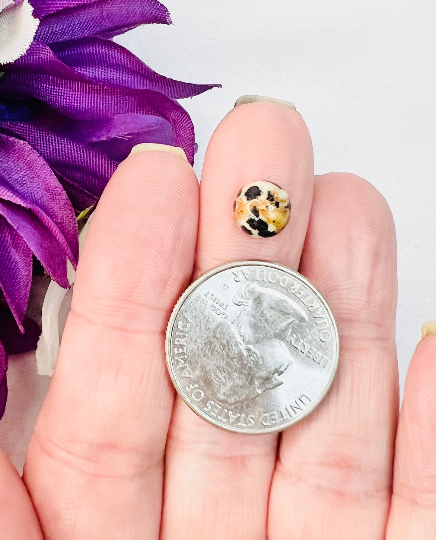 Dalmatian Stone Ring size 10