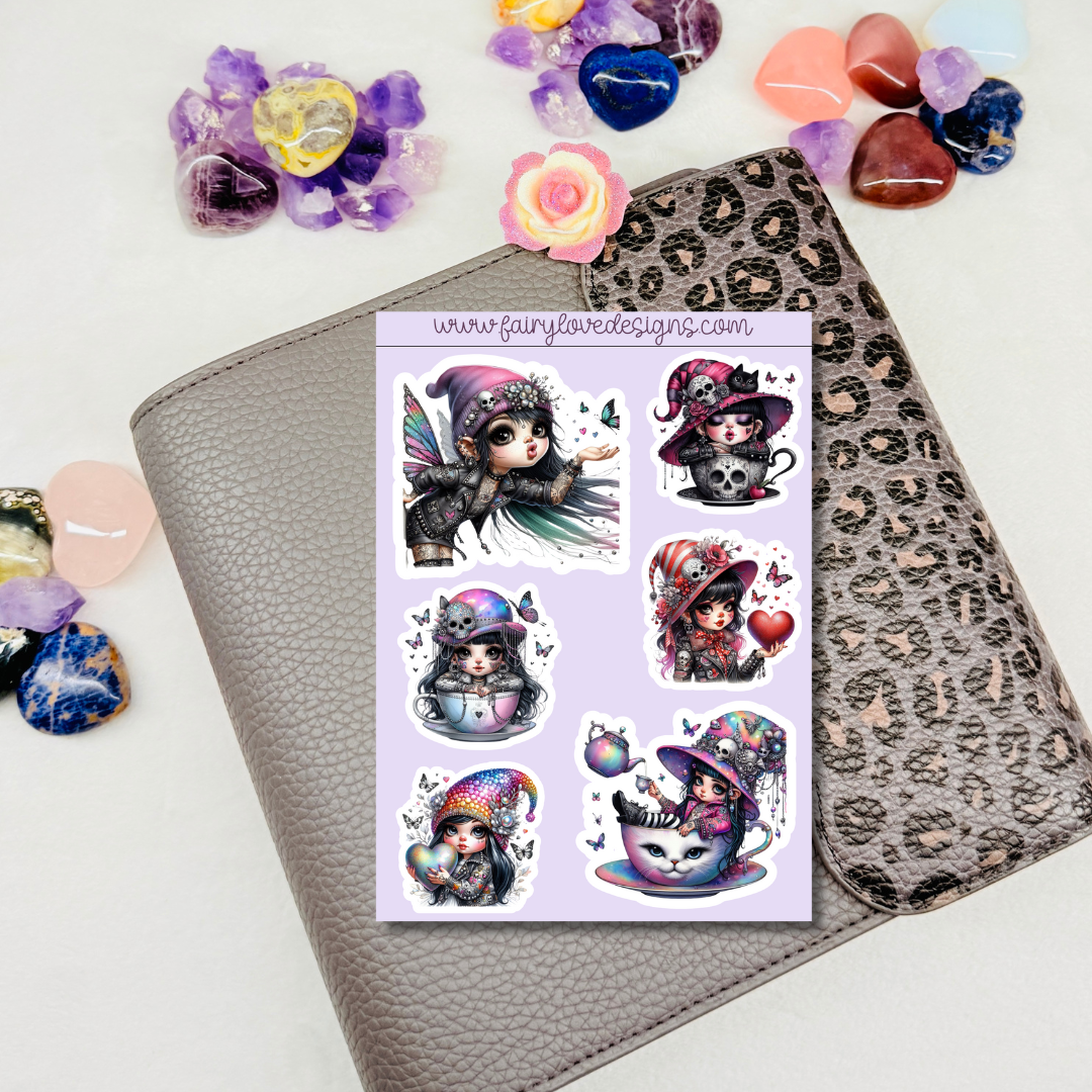 Pink Goth Gnomes