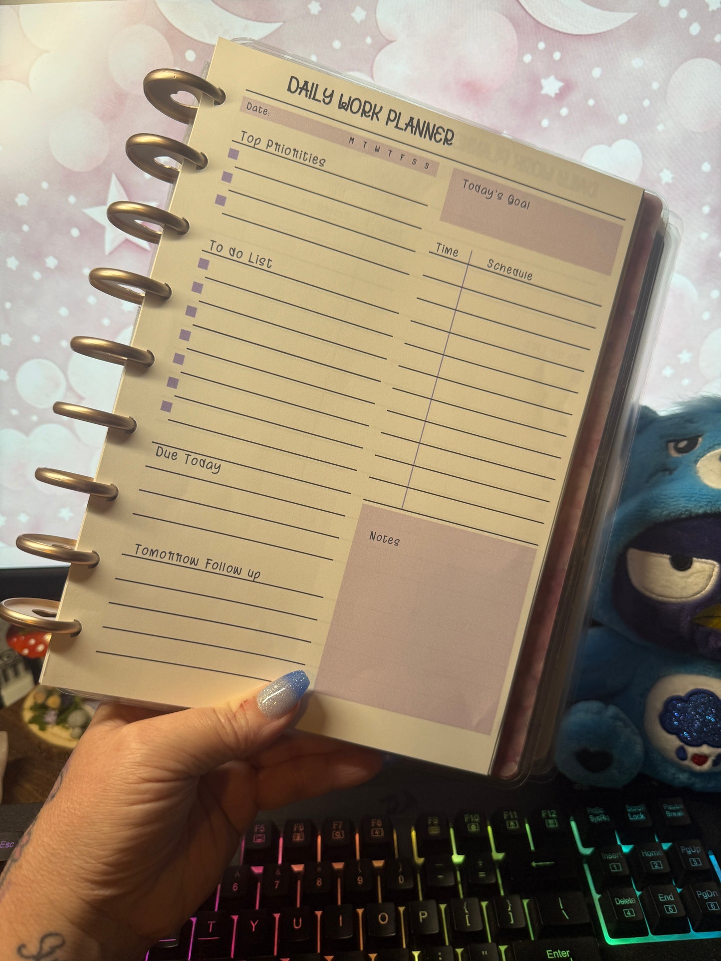 Classic Disc Bound Planner Work Insert