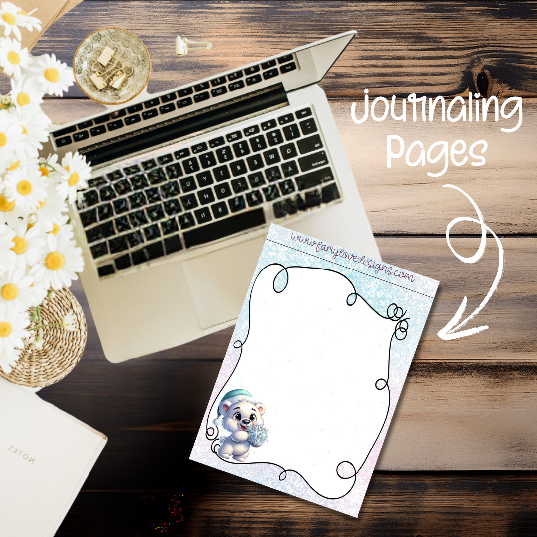 Polar Bear Journaling Pages
