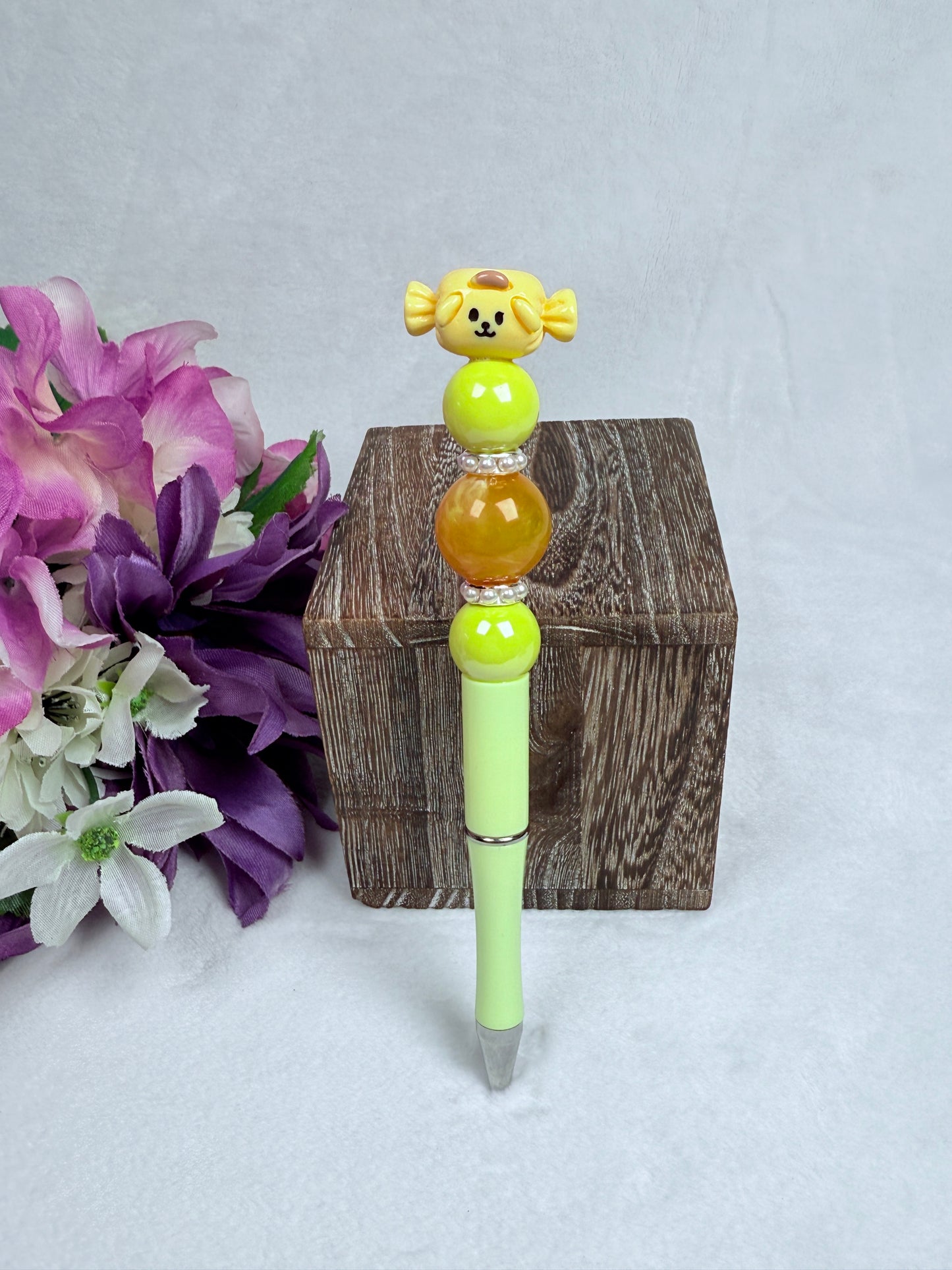 Yellow Candy with Green Pen Barrel