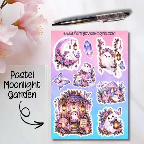 Pastel Moonlight Garden