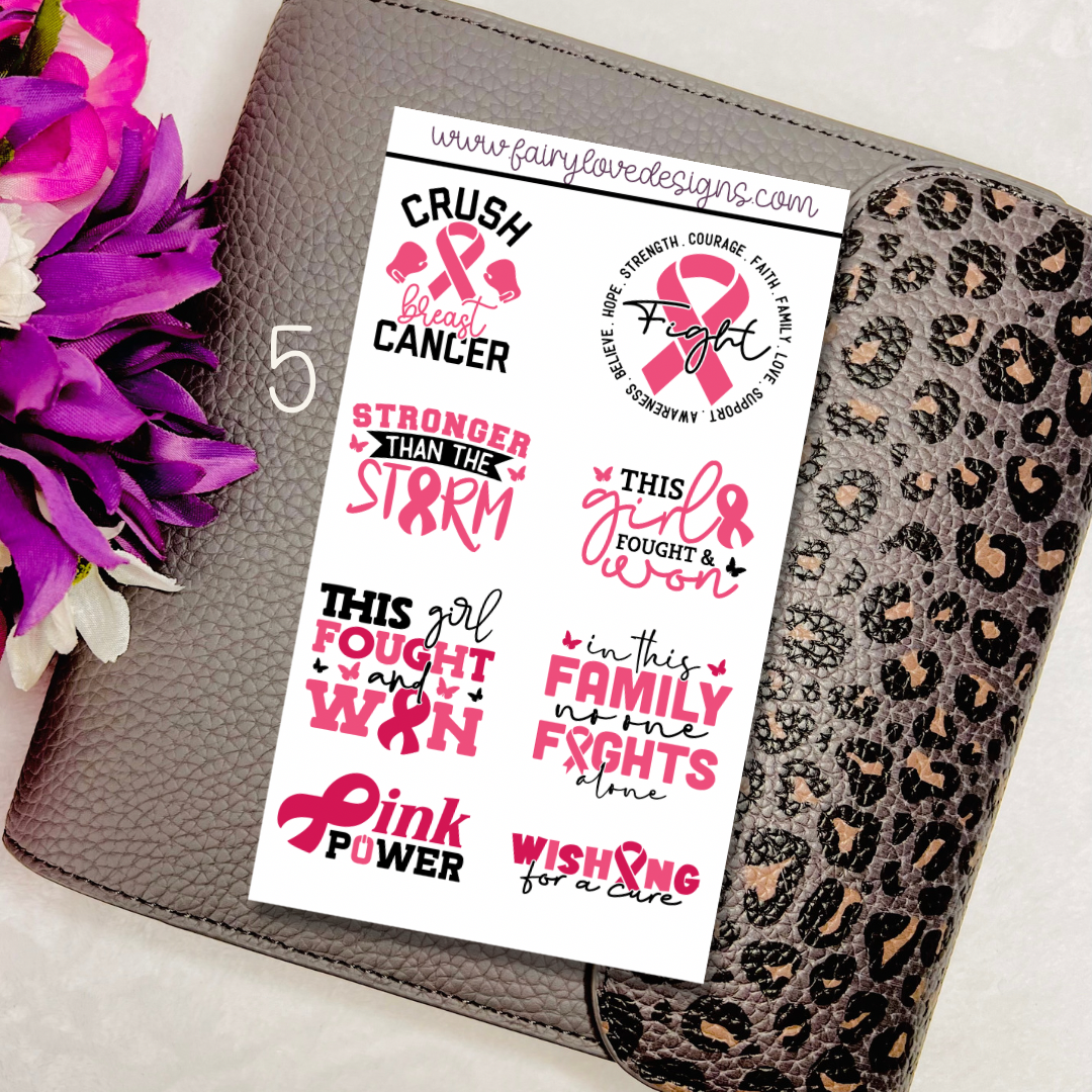 Breast Cancer Awareness Half Sheet