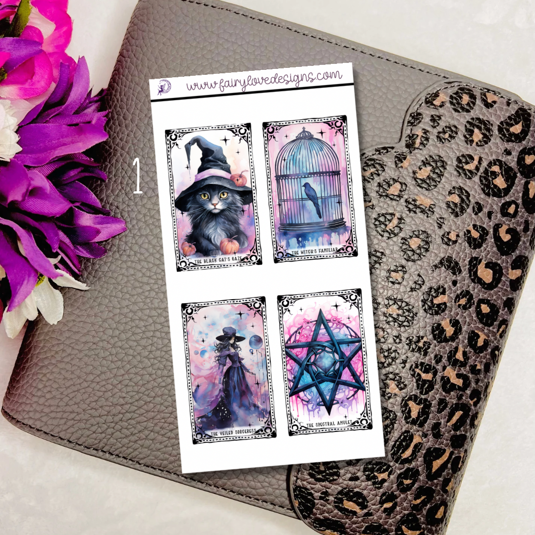 3”x1.5” Tarot cards Half Sheet