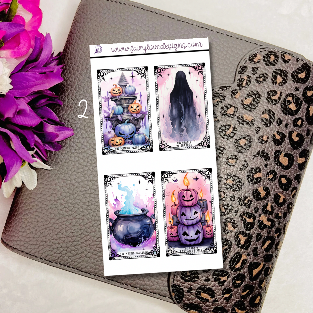 3”x1.5” Tarot cards Half Sheet