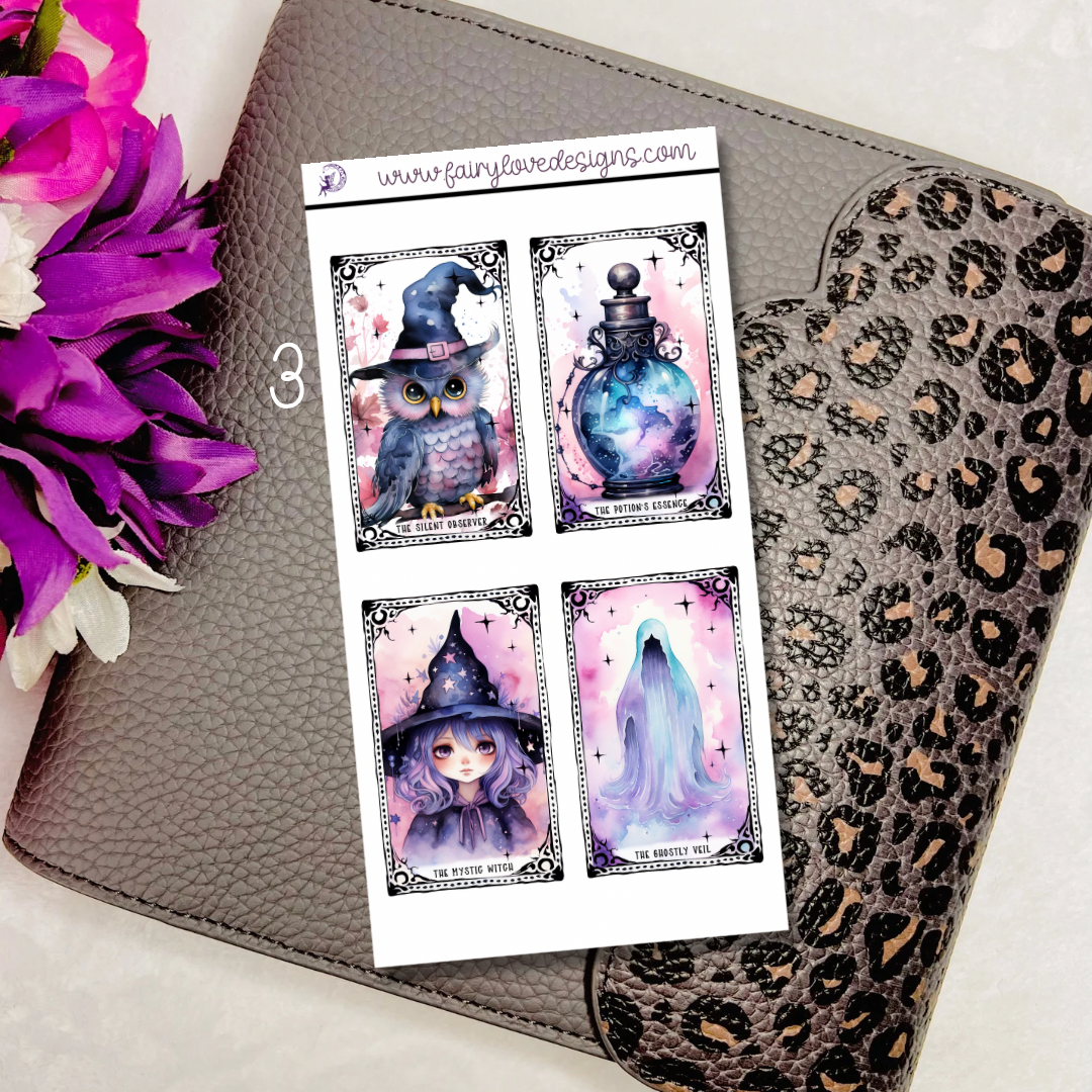 3”x1.5” Tarot cards Half Sheet