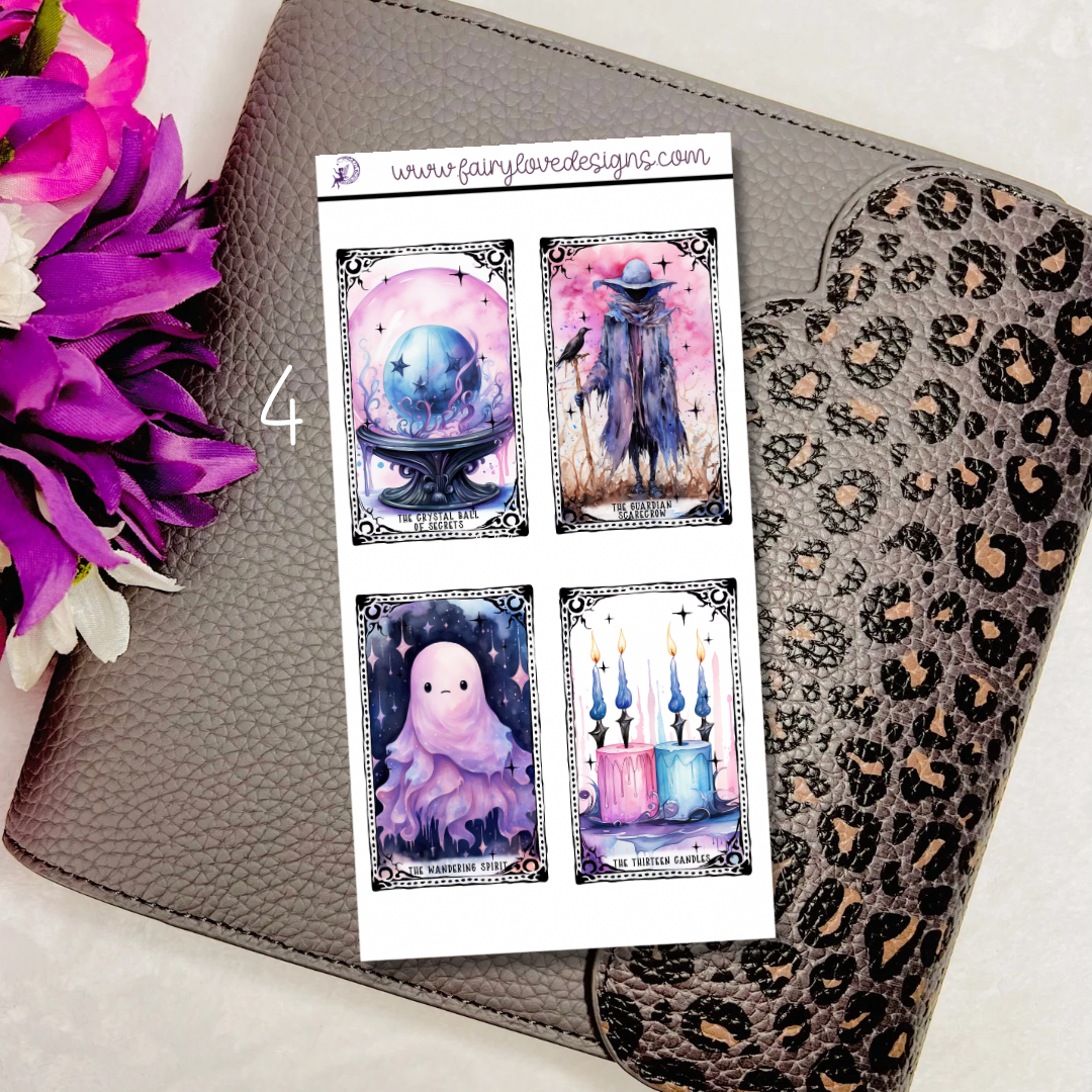 3”x1.5” Tarot cards Half Sheet