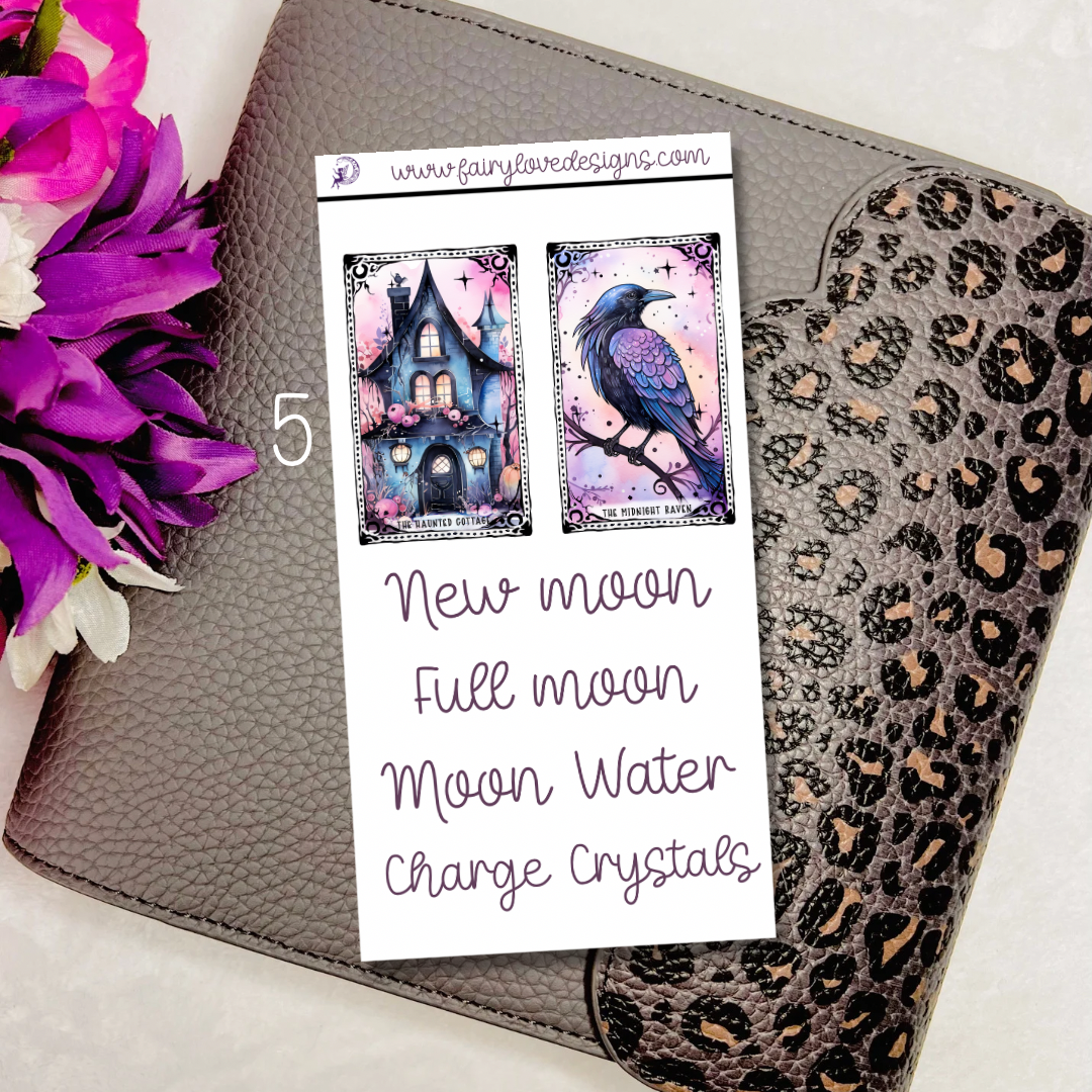 3”x1.5” Tarot cards Half Sheet