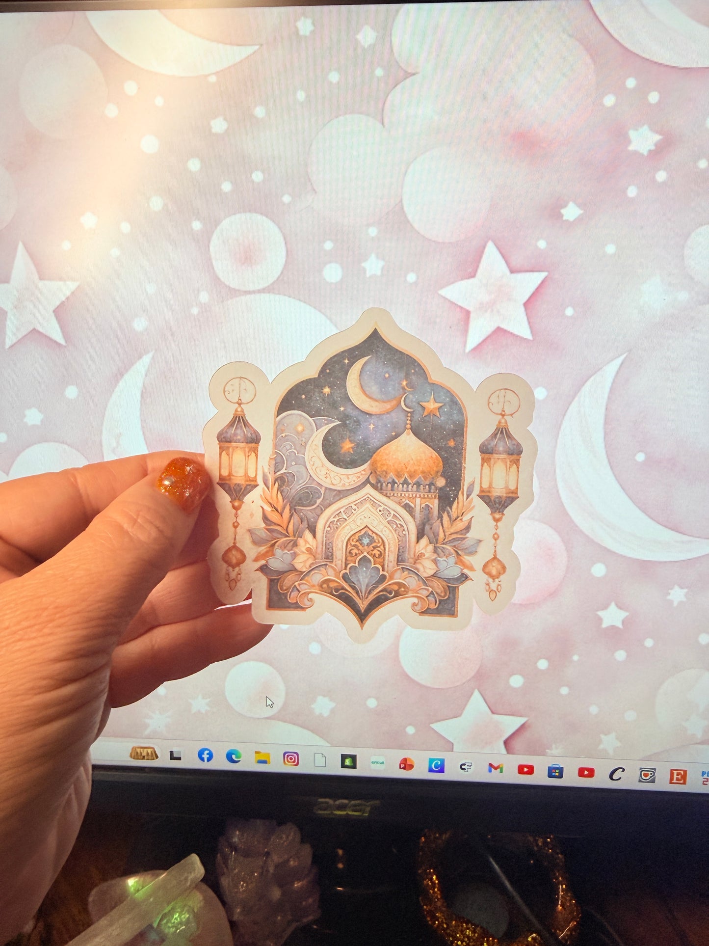 Ramadan Sticker Flake Box