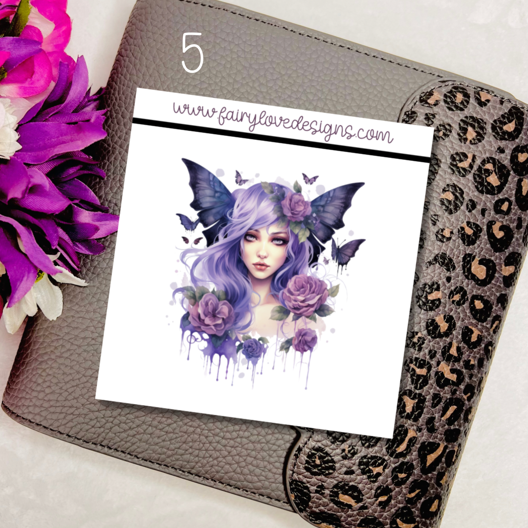 1 1/2” Purple goth Fairies