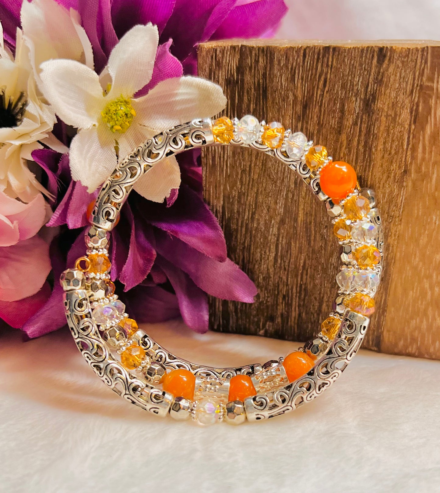 Carnelian Bead Bangle