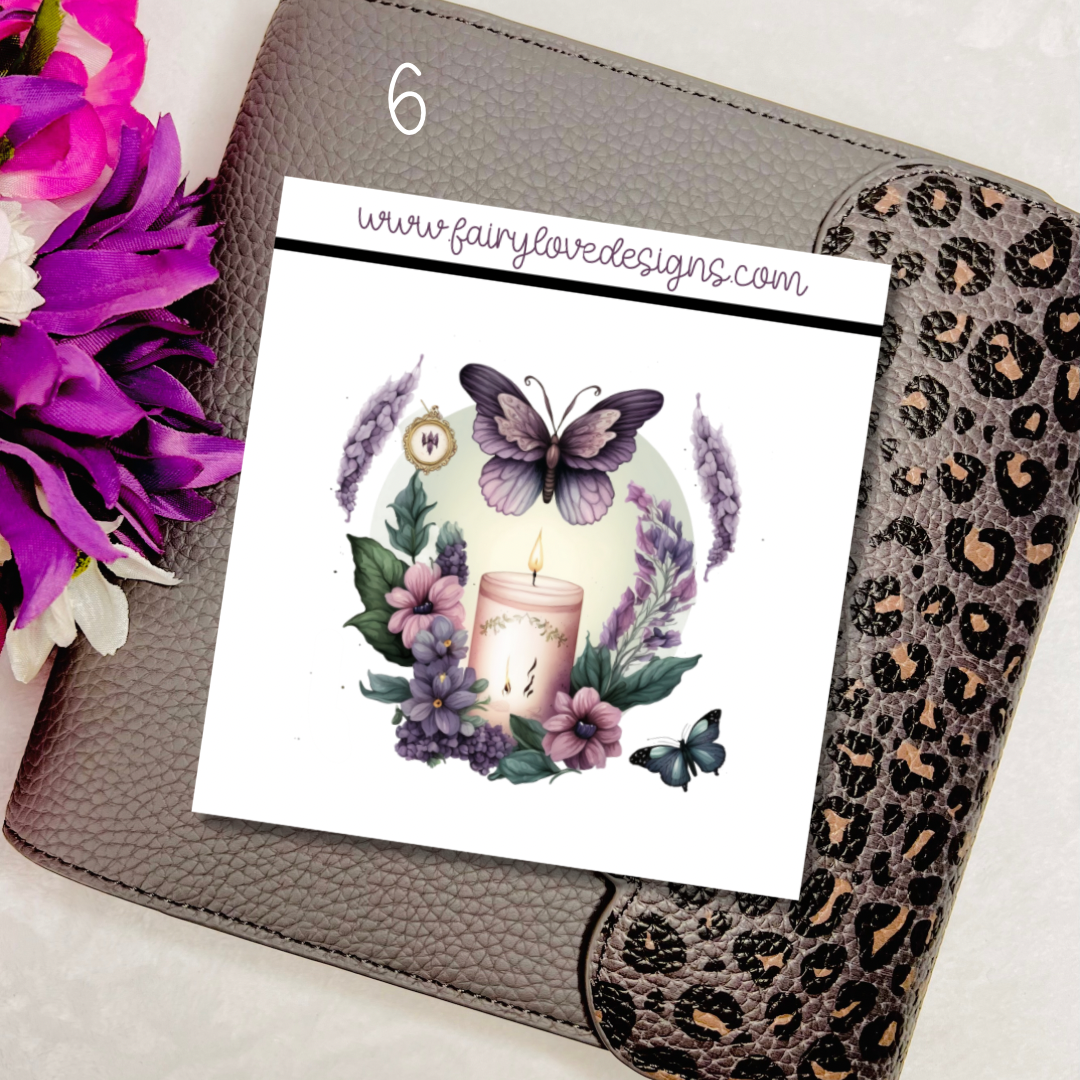1 1/2” Moth Candle Stickers