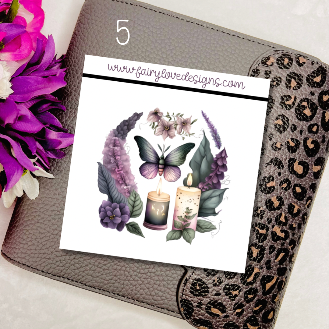 1 1/2” Moth Candle Stickers