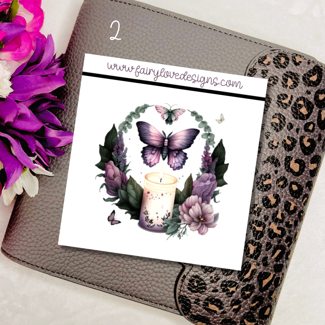 1 1/2” Moth Candle Stickers