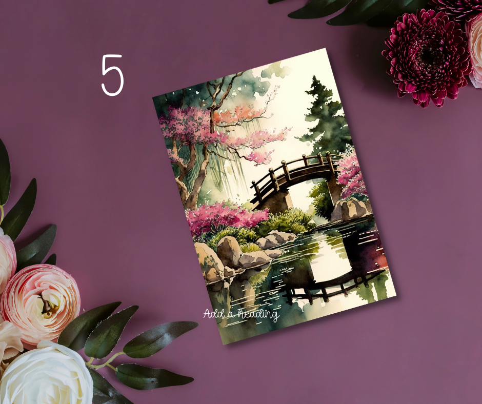 Japanese Art Journaling Cards