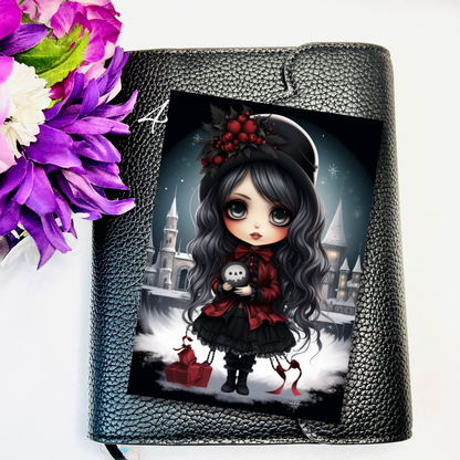 Goth Girl Winter Journaling Cards