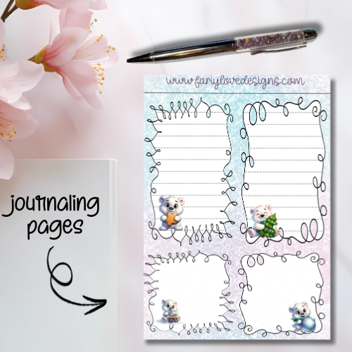Polar Bear Journaling Pages