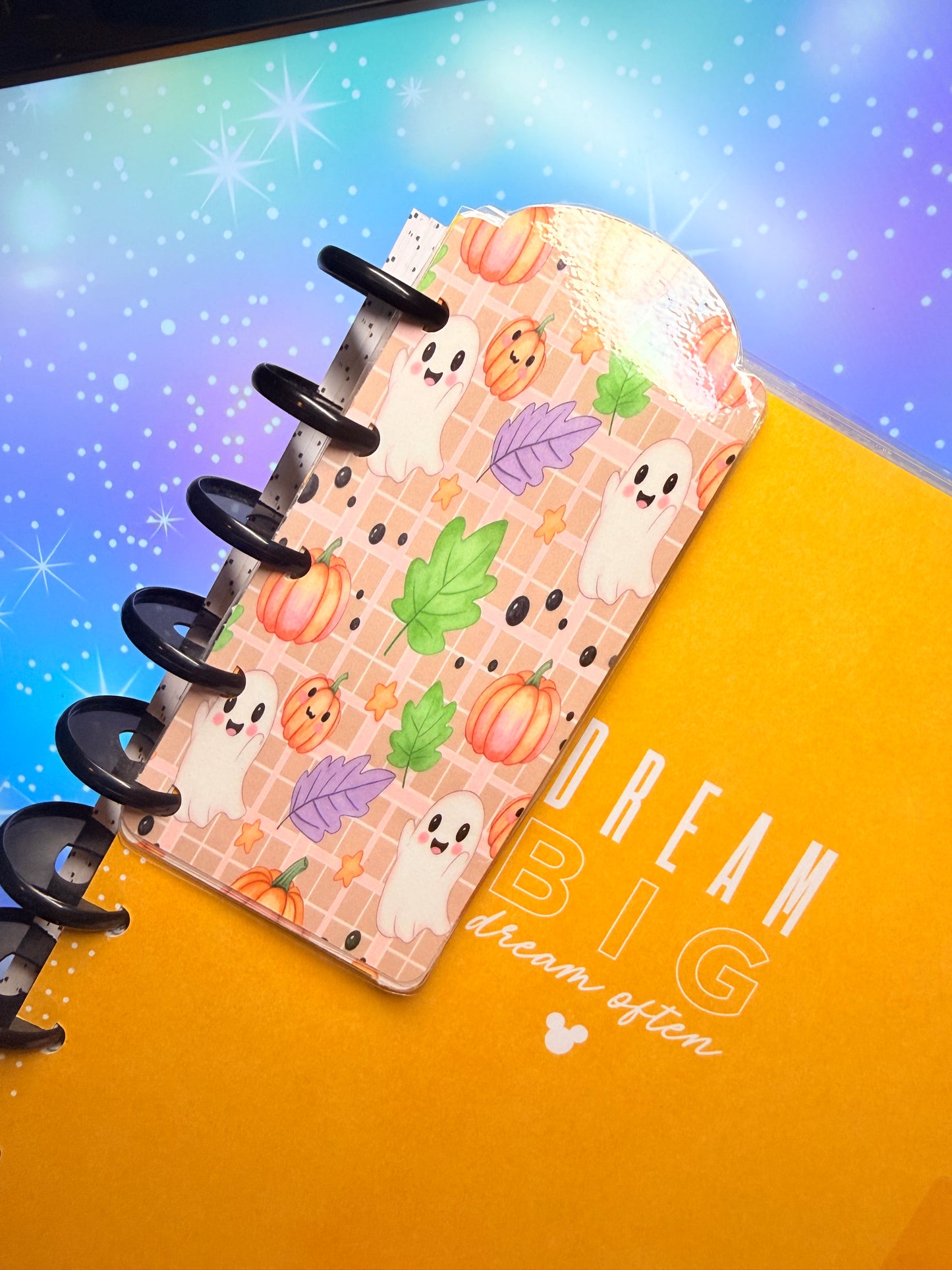 Happy Pumpkin Classic Happy Planner Covers with Bookmarks