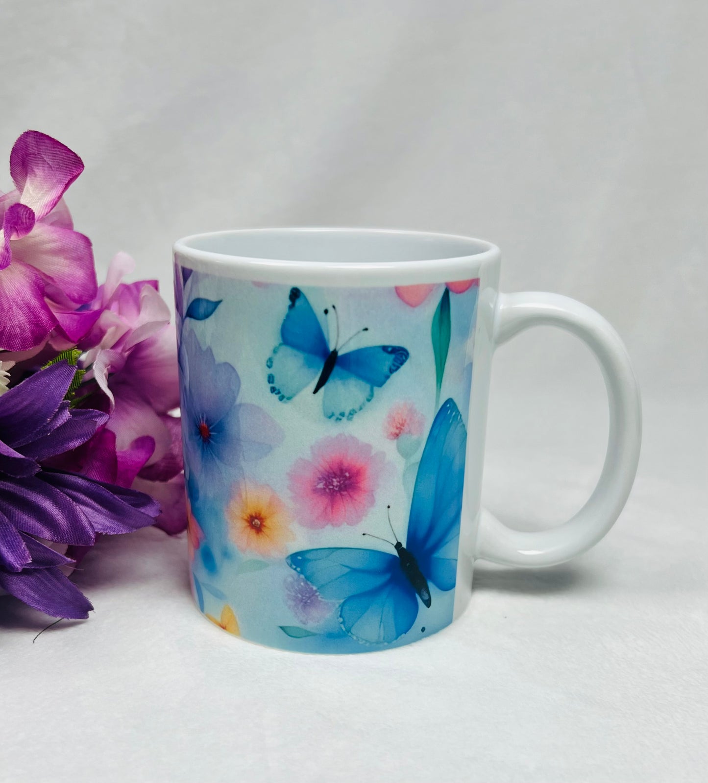Floral Butterfly Mug