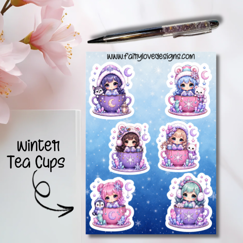 Winter Tea Cup
