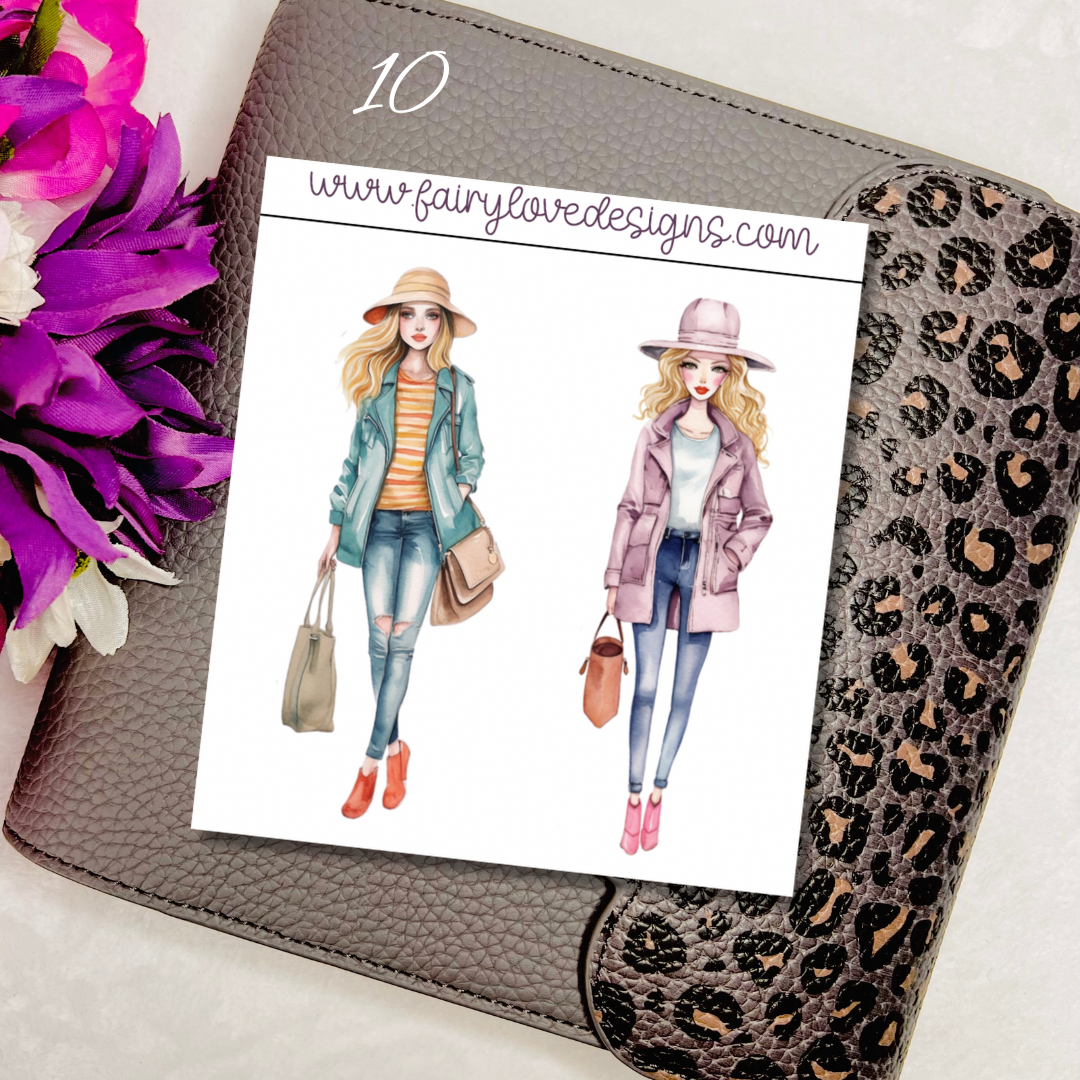 Stylish Girls (clear quarter sheet)