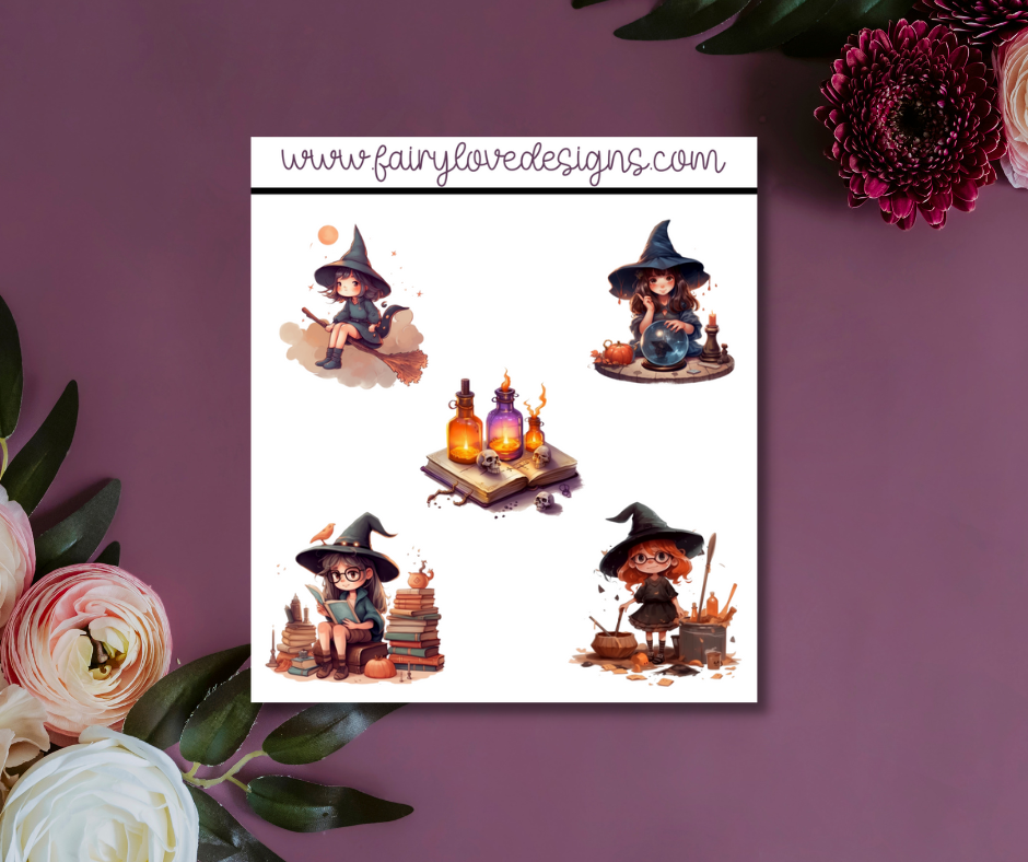 Cute Witches Quarter Sheets